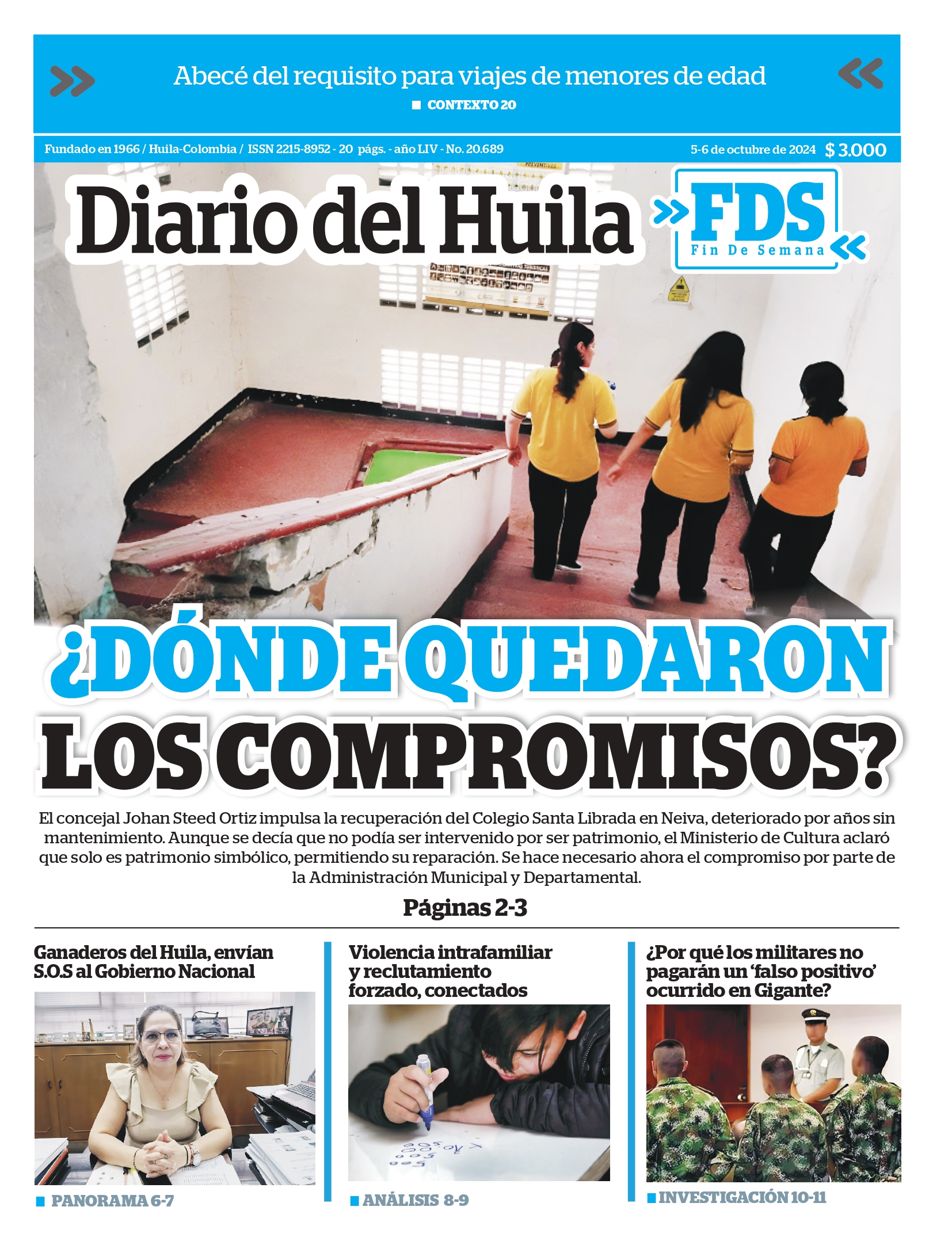 Diario del Huila 05  y 06 de octubre de 2024