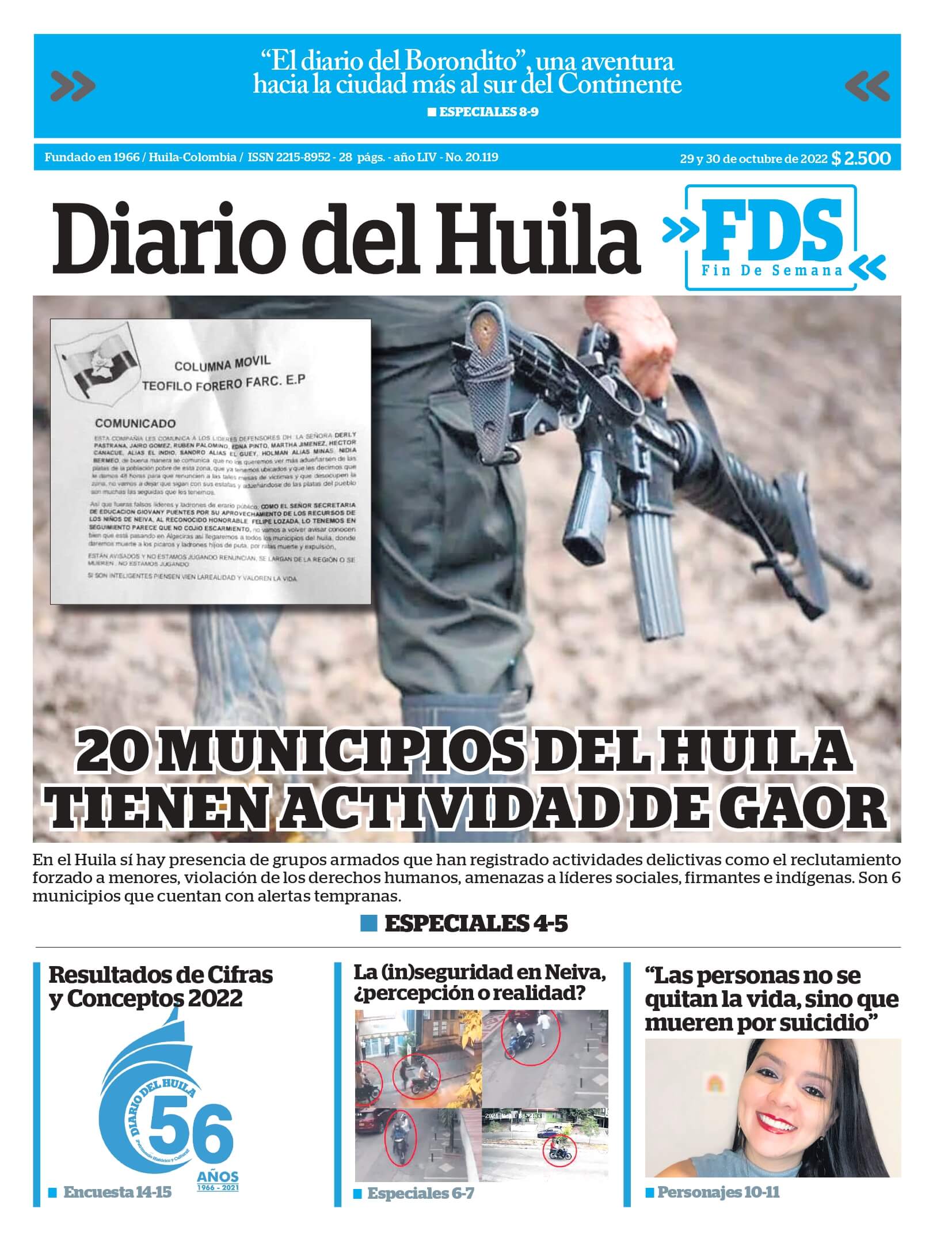 Diario del Huila 05 y 06 de noviembre de 2022