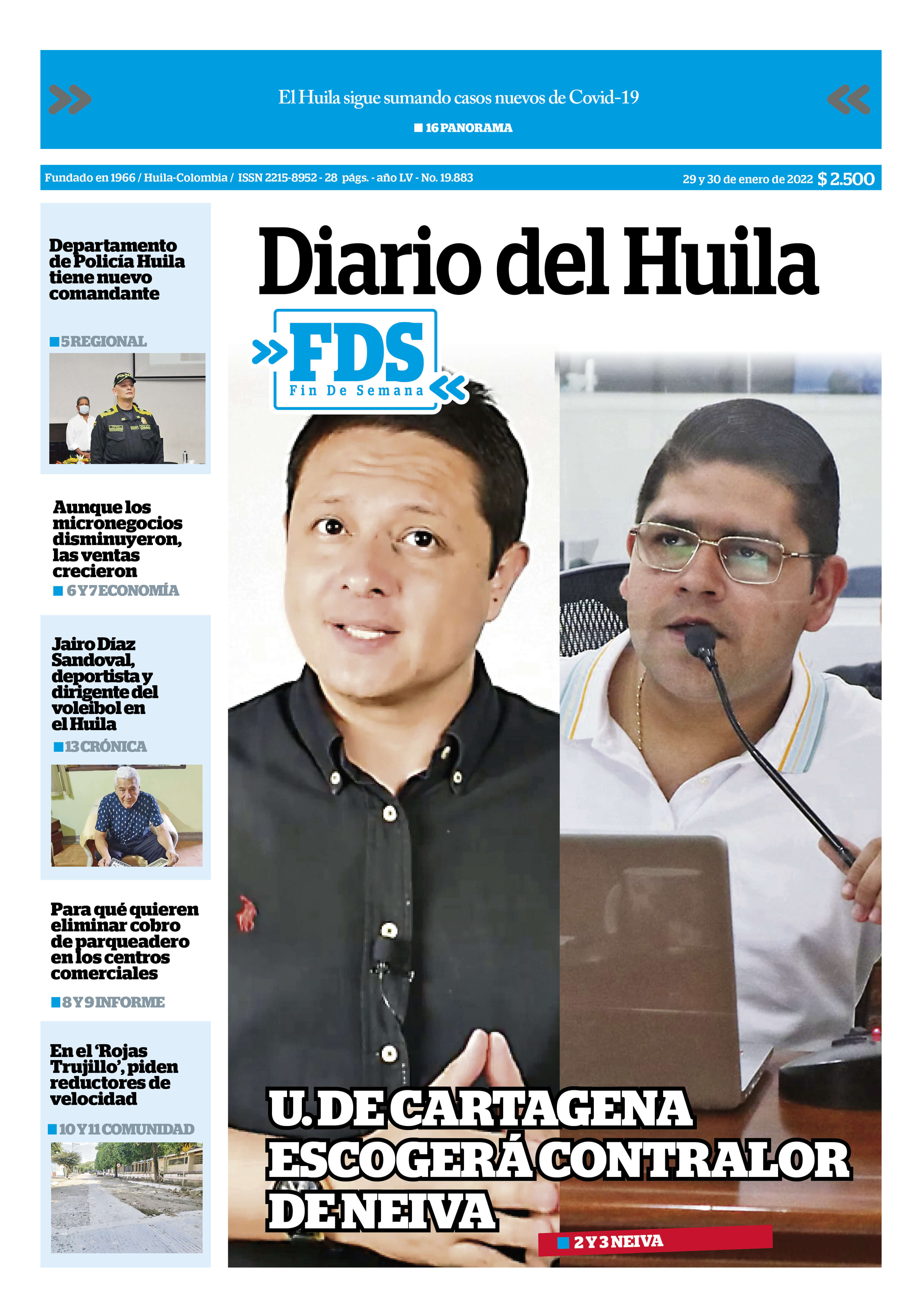 Diario del Huila 29 y 30 de enero de 2022