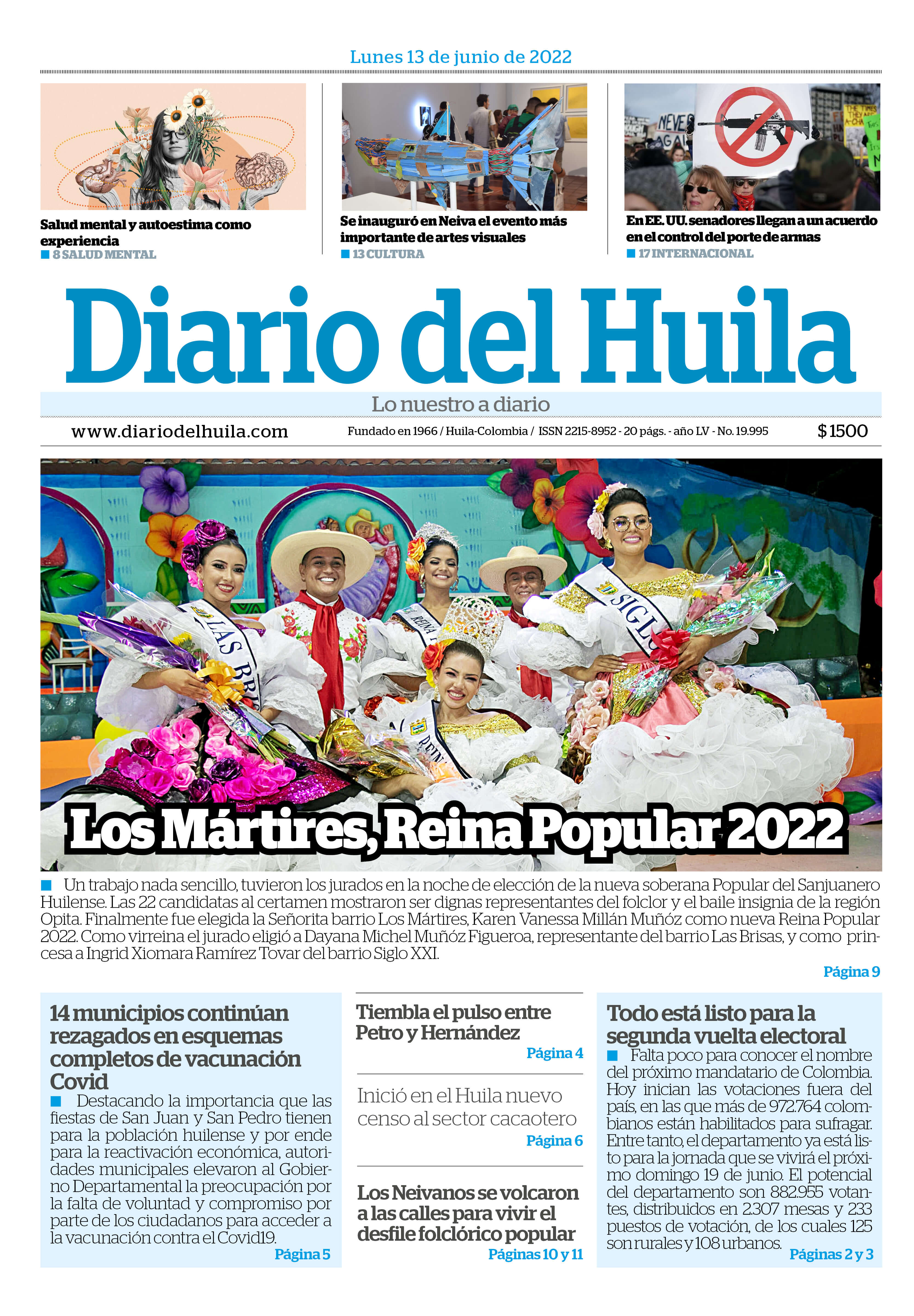 Diario del Huila 13 de junio de 2022