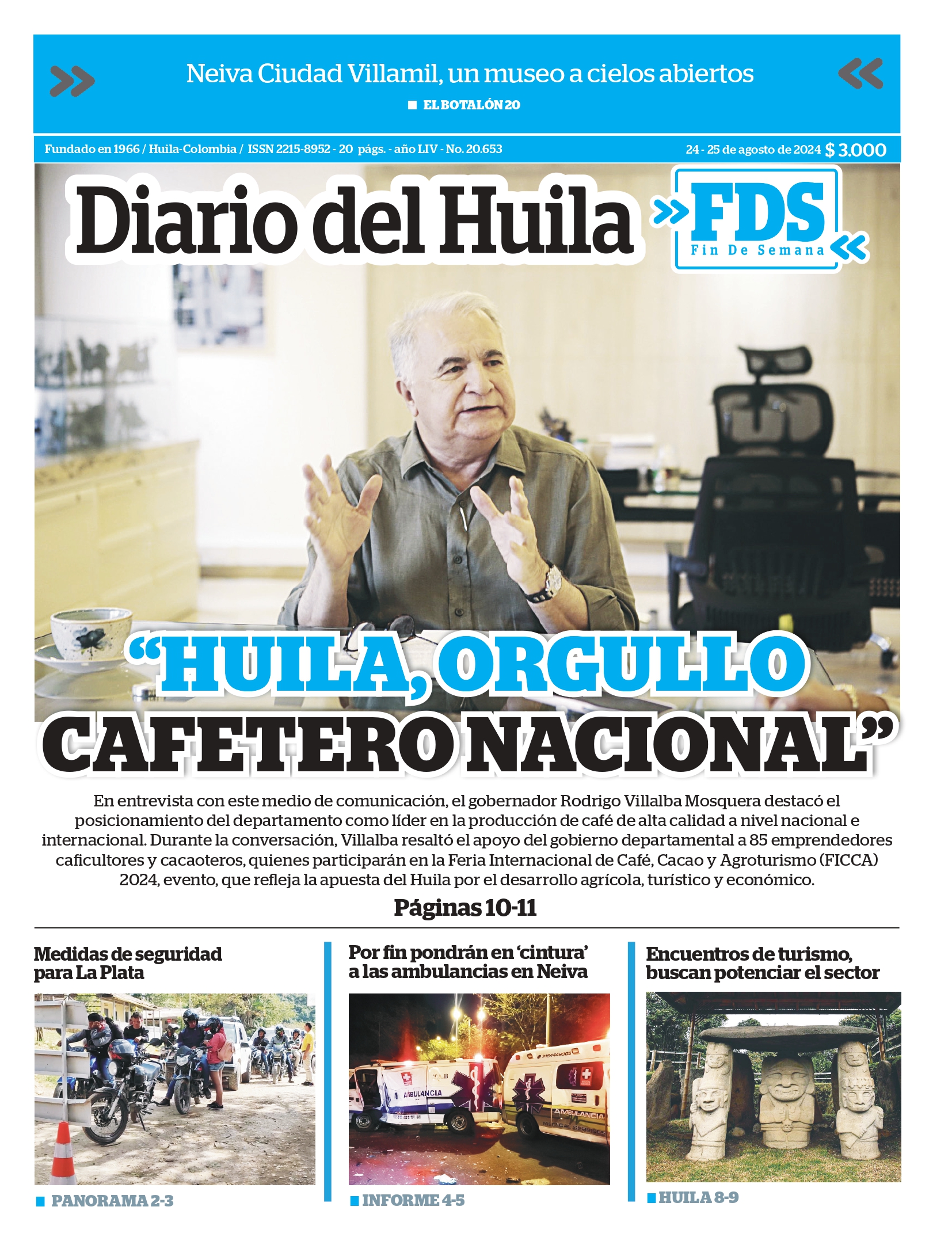 Diario del Huila 24 y 25 de agosto de 2024