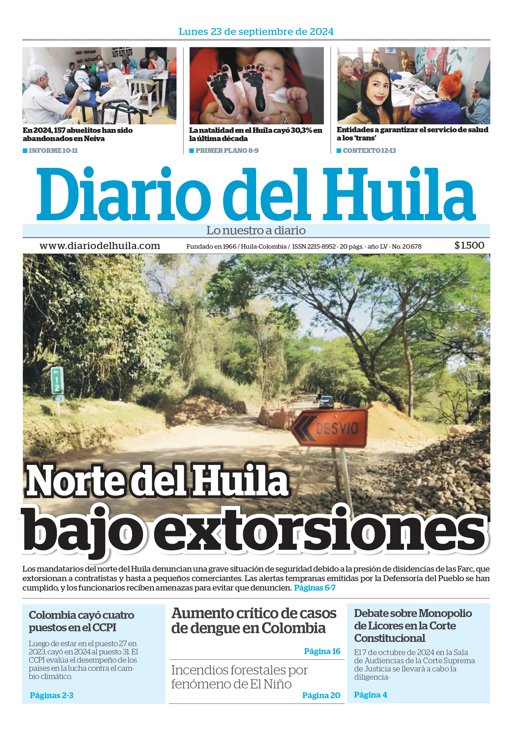 Diario del Huila 23 de septiembre de 2024