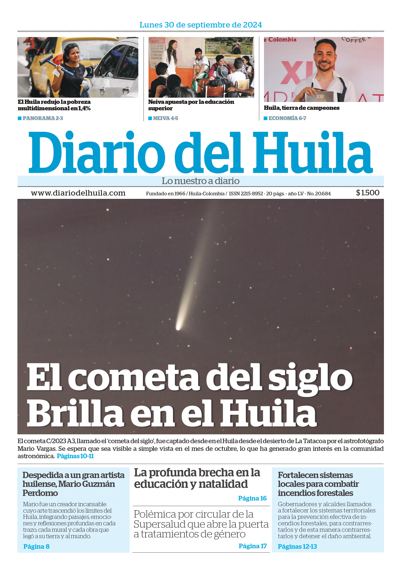 Diario del Huila 30 de septiembre de 2024