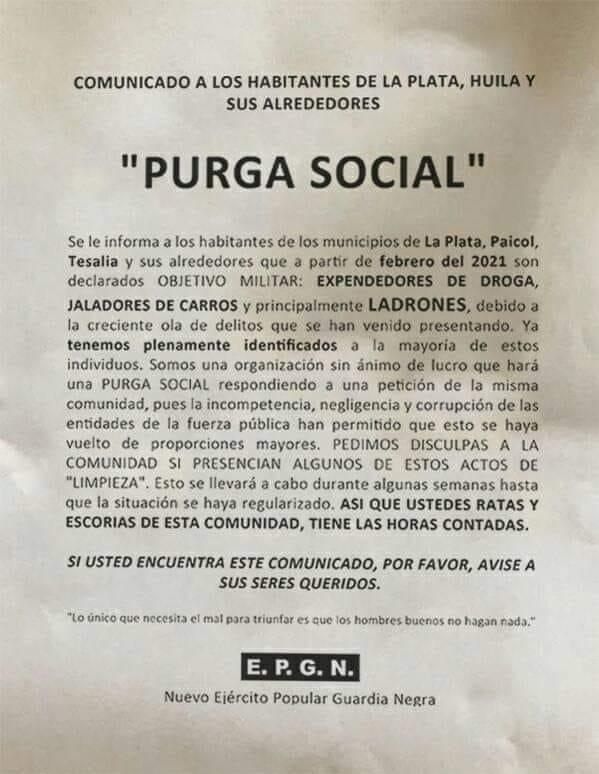 ¿Limpieza social en La Plata?