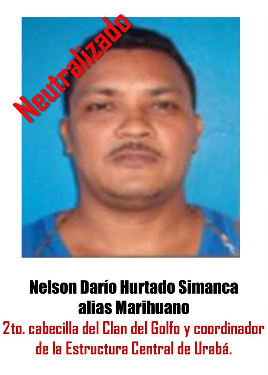 Abatido alias ‘Marihuano’, cabecilla del ‘Clan del Golfo’ y el segundo narco más buscado en Colombia