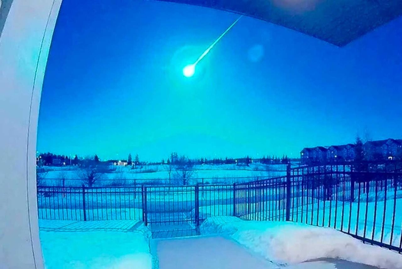 Meteorito iluminó de azul el cielo de Canadá