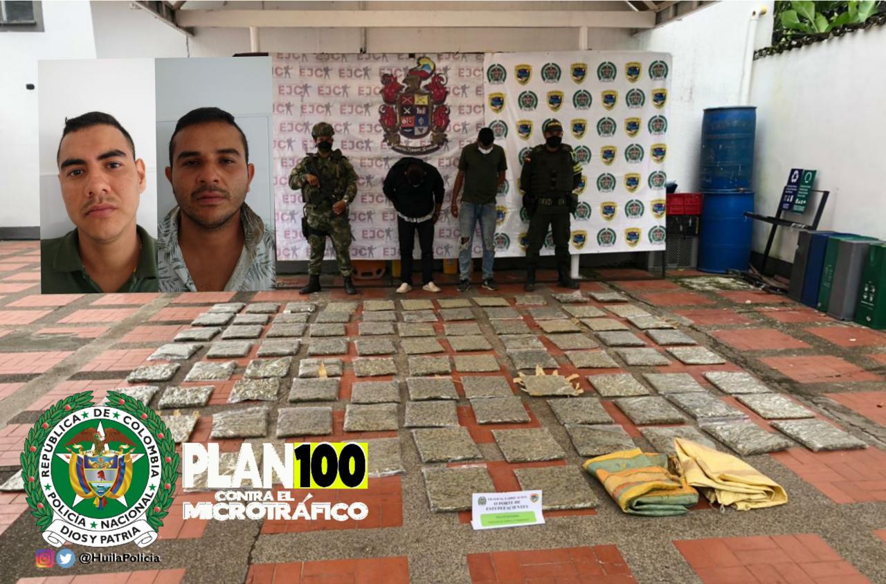 Capturados en operativo dos riverenses con 386 kilos de marihuana