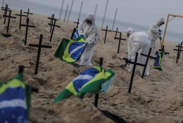 Marzo, el peor mes de pandemia en Brasil
