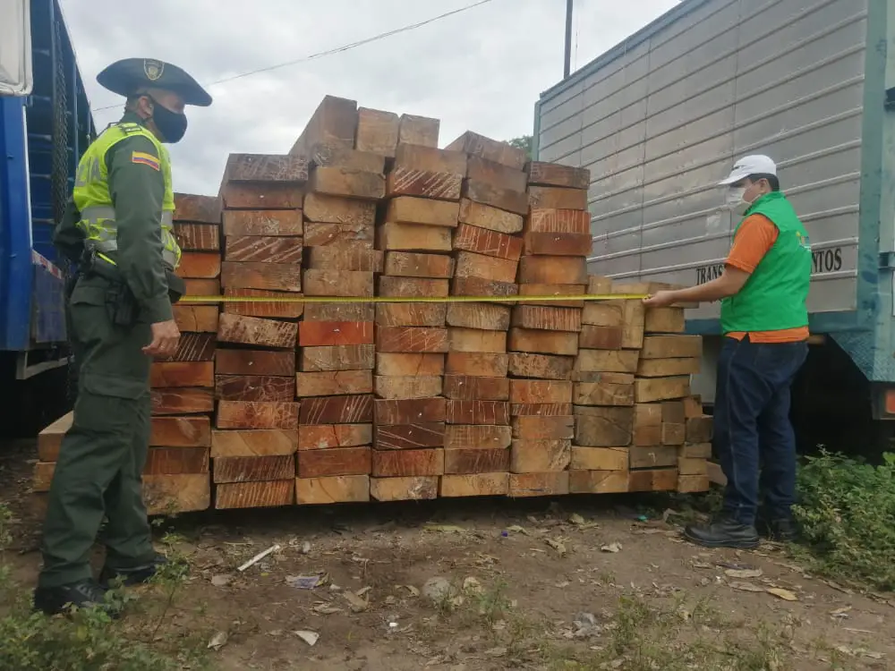 Incautan madera procedente del Caquetá en barrio Calixto