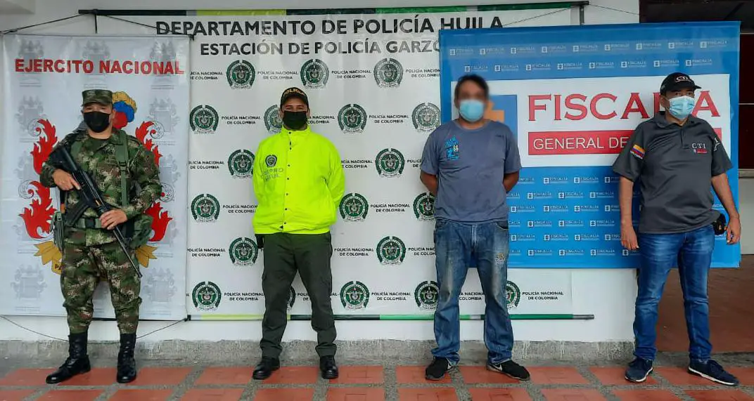 Por abusar sexualmente de un menor de 14 años, sujeto fue capturado en Garzón