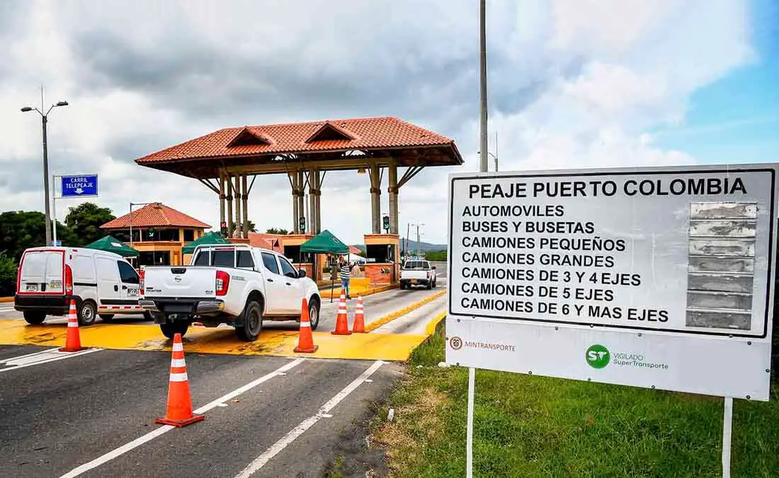 Suben tarifas para los peajes en Colombia