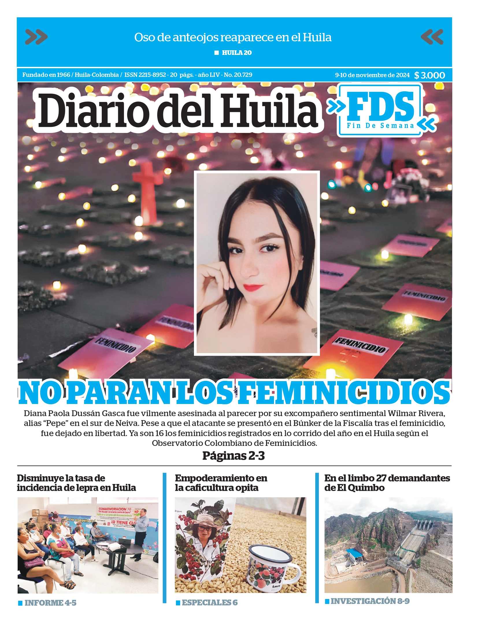 Diario del Huila 09 y 10 de noviembre de 2024