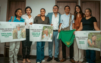 Gobierno aprobó cuatro nuevas zonas de reserva campesina