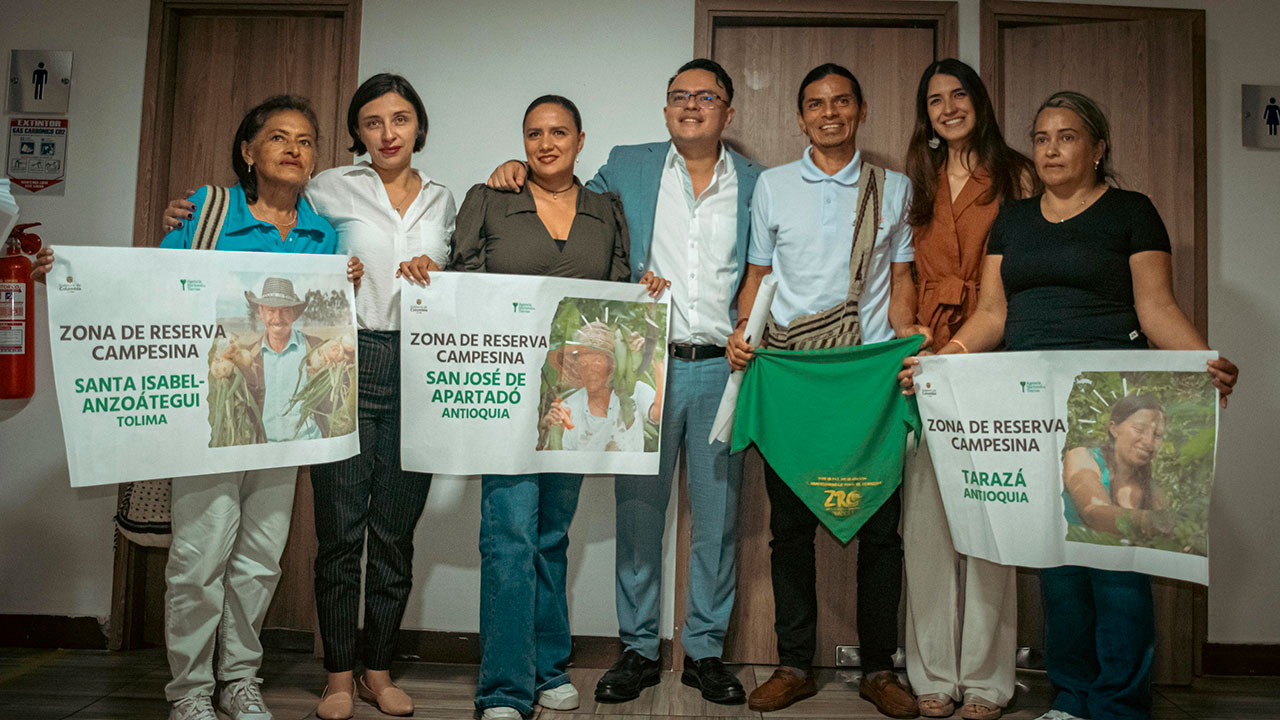 Gobierno aprobó cuatro nuevas zonas de reserva campesina