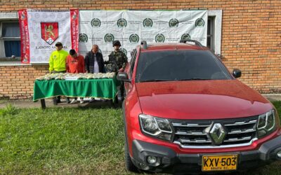 Golpe al narcotráfico en el Huila: 48 kilos de base de coca incautados