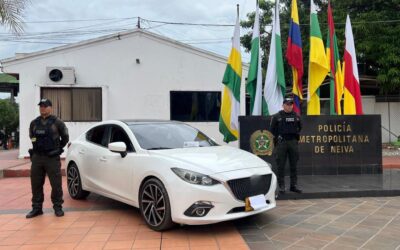 Policía de Neiva recupera vehículo con placa alterada