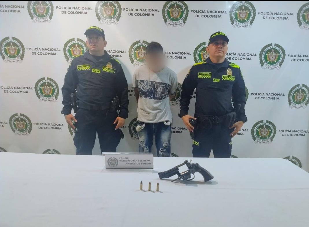 9 armas de fuego han sido incautadas en Neiva en lo que va de noviembre