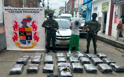 Capturado en La Plata, Huila, con 125 kilos de marihuana en el baúl de su vehículo