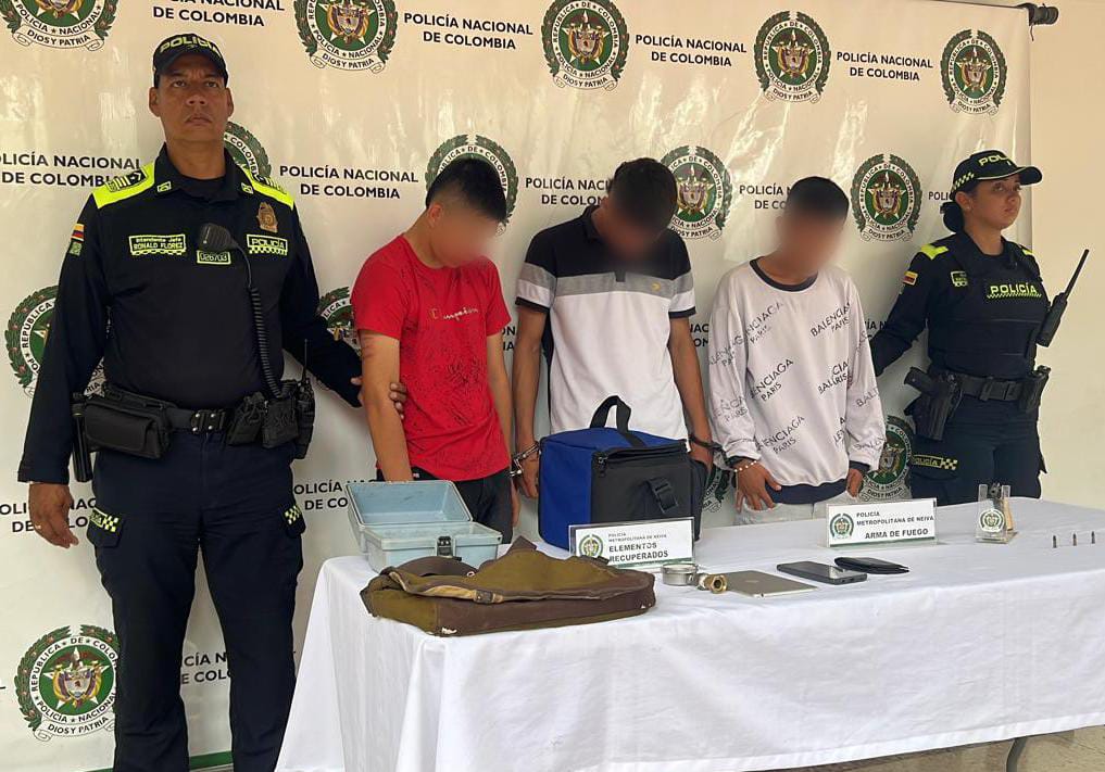 Capturados ‘Los Piraña’ por hurto en Neiva