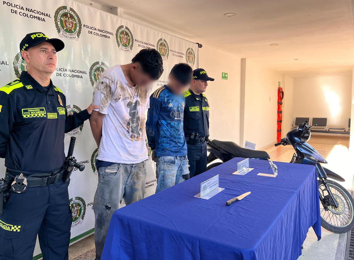 Tras una persecución policía detuvo a dos ladrones en Neiva