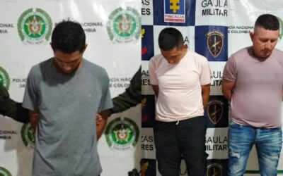 Tres capturados en operativos antiextorsión en el sur del Huila