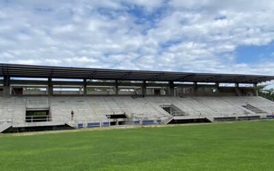 Estadio de fútbol en Garzón: firman convenio para su segunda fase