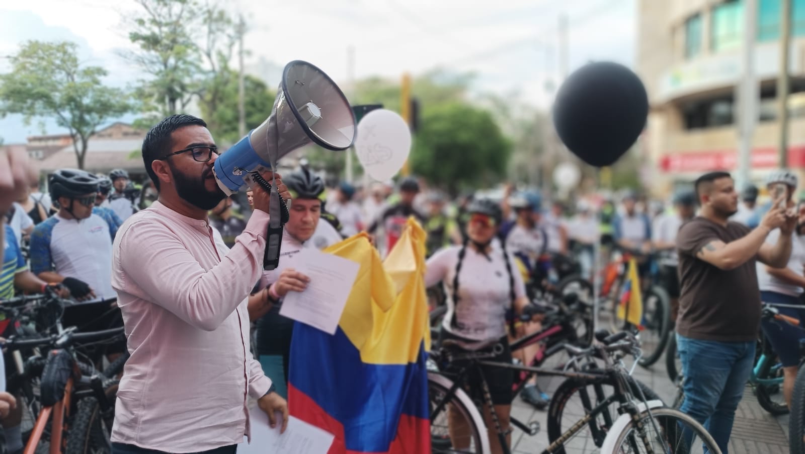 Movilización por la vida del ciclista: Un clamor en Neiva por justicia y seguridad vial