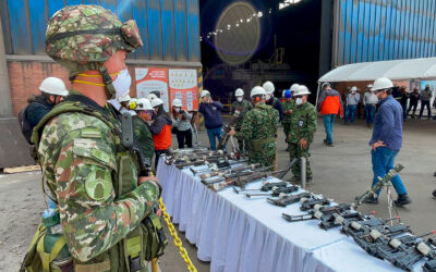 Fueron fundidas 23.500 armas de fuego decomisadas a grupos armados