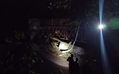 Puente en construcción se desplomó en Timaná, Huila