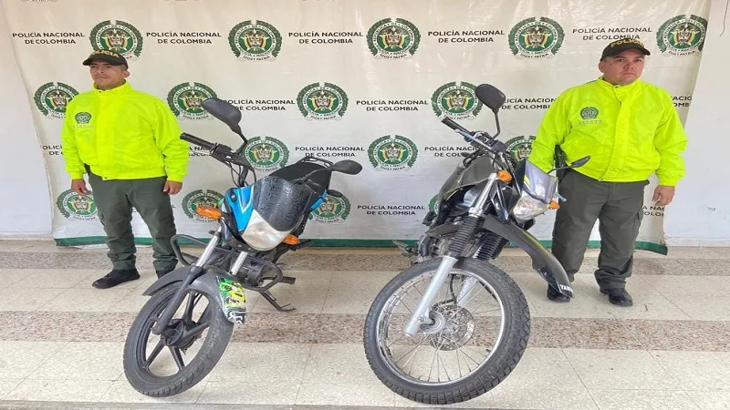 Recuperan dos motos robadas en Neiva