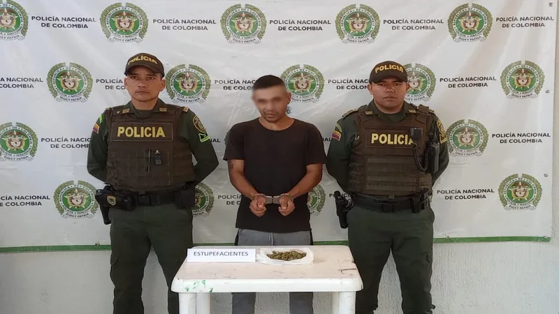 Capturado con marihuana en Yaguará