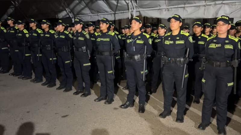 Llegaron a Neiva mil policías que apoyarán la seguridad en las fiestas