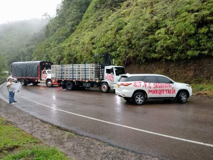 Alerta en la vía Florencia-Suaza por acciones de grupos armados ilegales