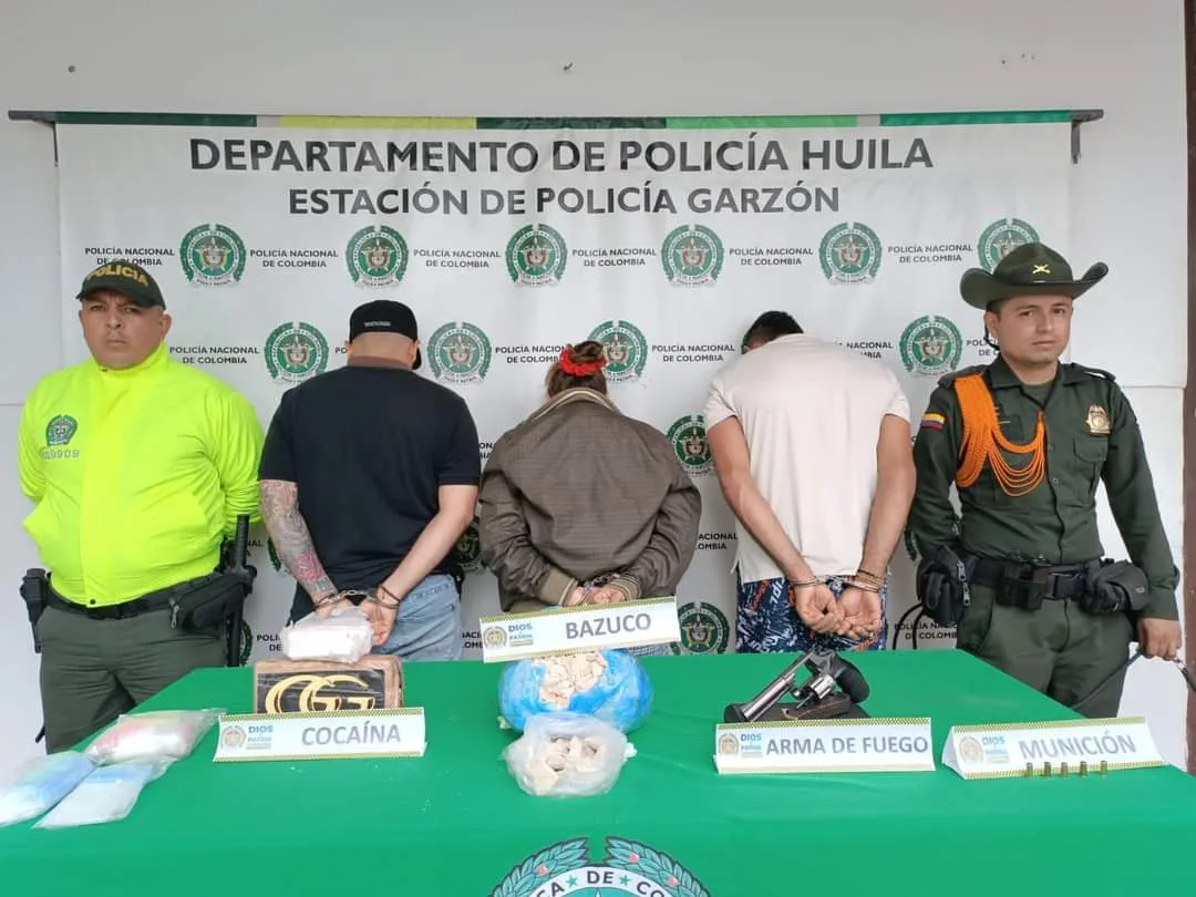 Capturados con varias dosis de alucinógenos en Garzón