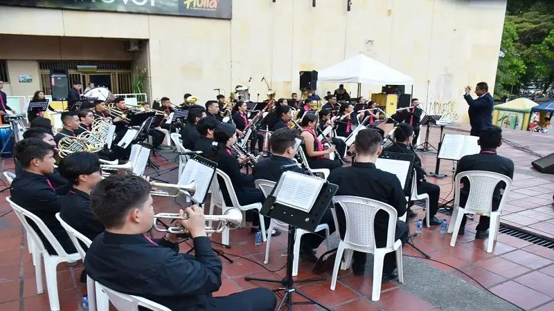 Banda Sinfónica Juvenil del Huila sonando en Tocancipá, Cundinamarca
