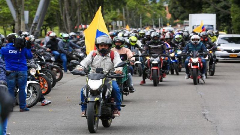 Nuevas protestas en Bogotá por los motociclistas