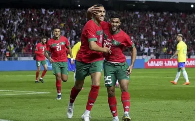 Marruecos activa el ‘modo Mundial’ y bailo a Brasil.