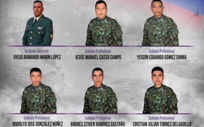 Seis militares murieron tras caer en campo minado en Antioquia