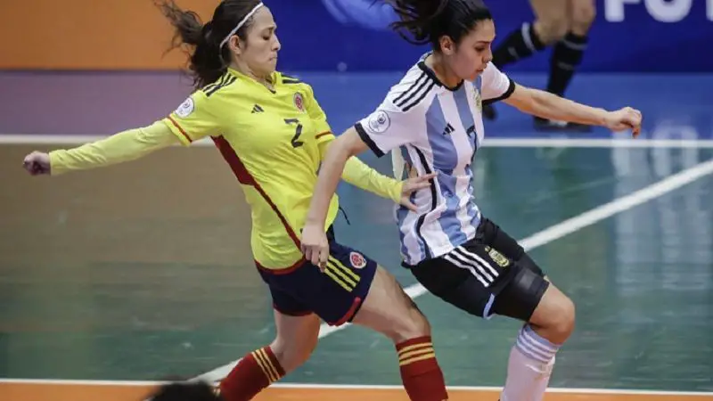 Selección Colombia femenina sub-20 de fútsal derrotó a argentina