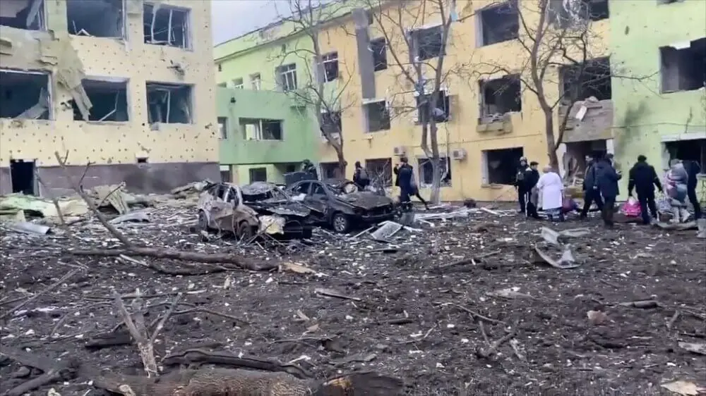 Bombardeo en hospital pediátrico de Ucrania