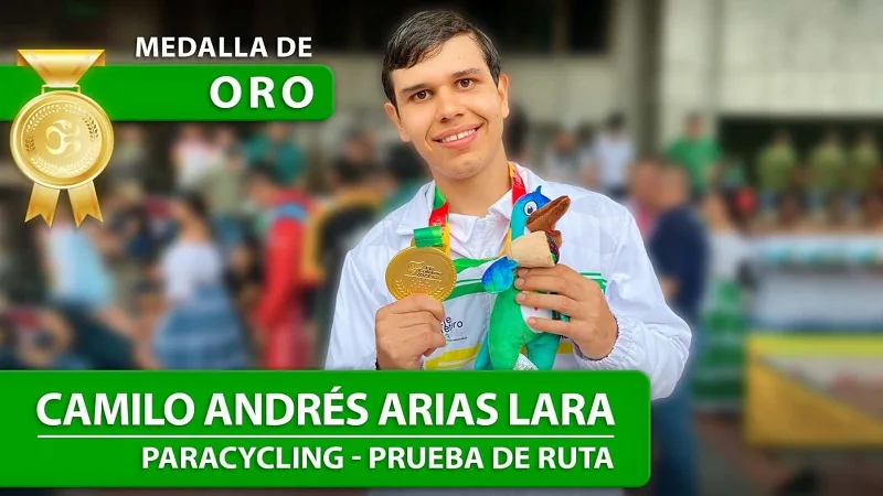 Camilo Arias brilló con dos oros en Paracycling de los Juegos Paranacionales