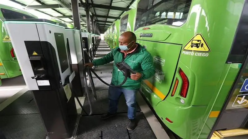 Colombia sigue avanzando con buses eléctricos￼
