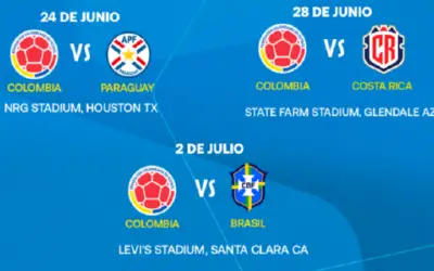 Este será el calendario de la selección Colombia para la Copa América 2024