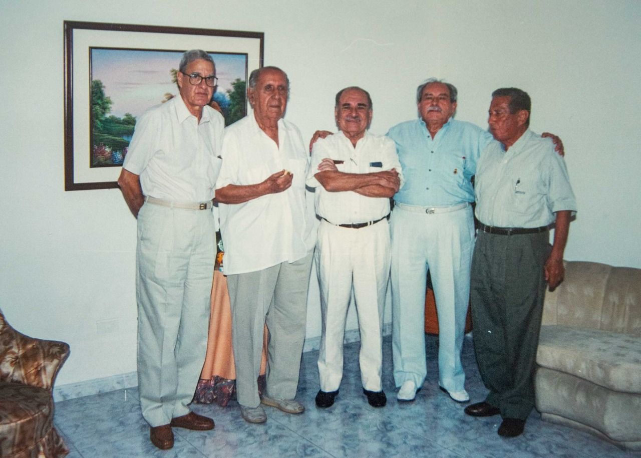 Diego Muñoz, Daniel Gutiérrez, Emilio Cuéllar, Fabio Arce Luna y Raúl Trujillo, integrantes del MRL.