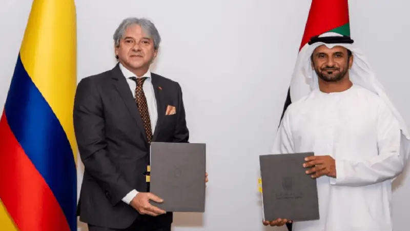 Colombia y Emiratos Árabes firman acuerdo para fortalecer capacidades energéticas
