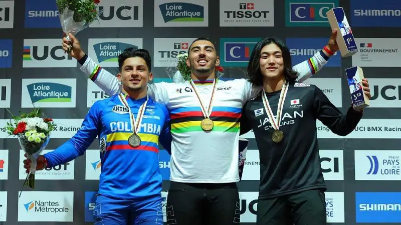 Colombia ganó plata en el mundial de BMX; Mariana Pajón fue quinta