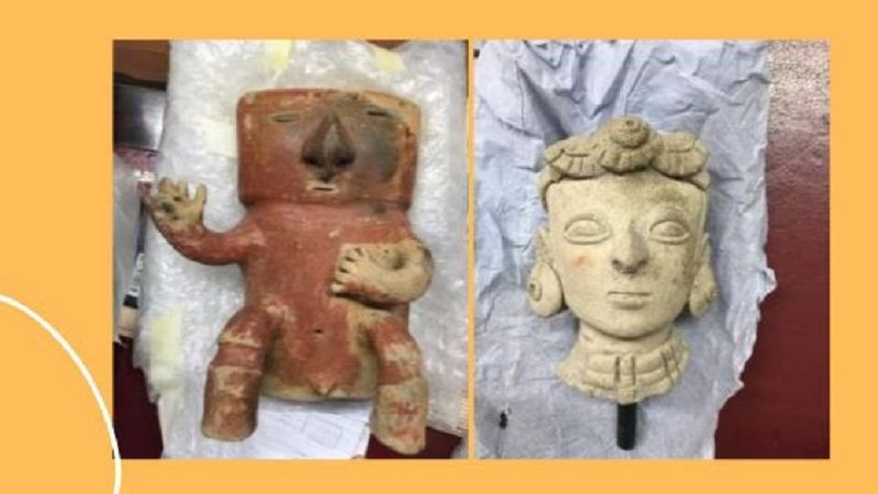 Regresan a Colombia otras dos piezas arqueológicas