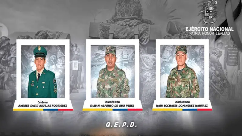 Combates en Cauca deja tres militares muertos