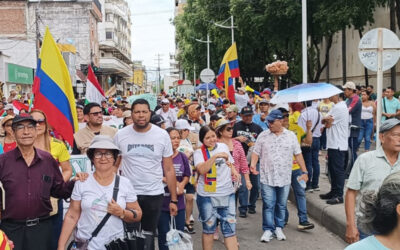 Masiva marcha en Neiva en el Día Internacional del Trabajo