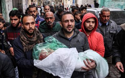 De los 31.000 palestinos asesinados, el 72% son niños y mujeres
